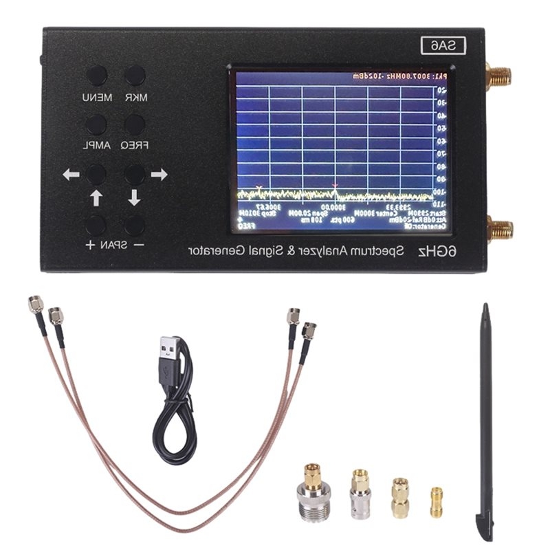 Signal Generator Spectrum Analyzer - เครื่องวิเคราะห์สเปกตรัมแบบพกพา ABCL SA6 พร้อมเครื่องกำเนิดสัญญาณ 35-6000MHz