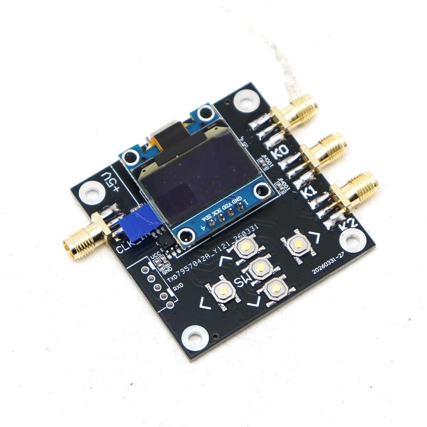 Signal Generator Spectrum Analyzer - USB SI5351 เครื่องกำเนิดสัญญาณนาฬิกา 2.5kHz-200MHz คลื่นสี่เหลี่ยม SMA