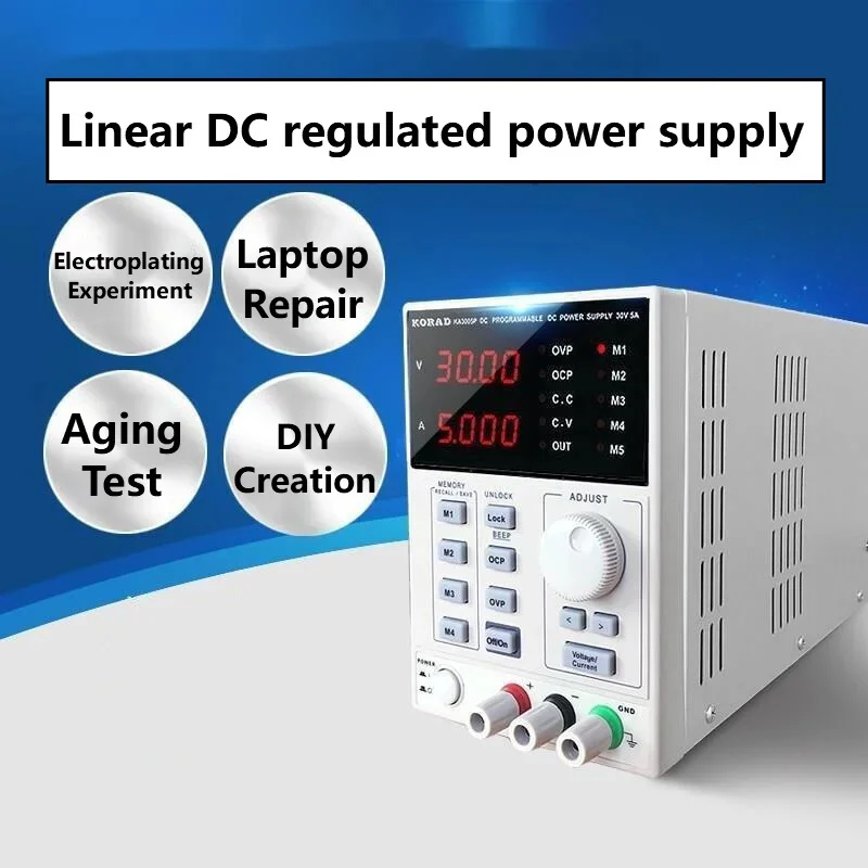 Programmable Dc Power Supply 30V 10A - แหล่งจ่ายไฟกระแสตรงแบบปรับค่าได้ความแม่นยำสูง 30V 60V 2A 3A 5A