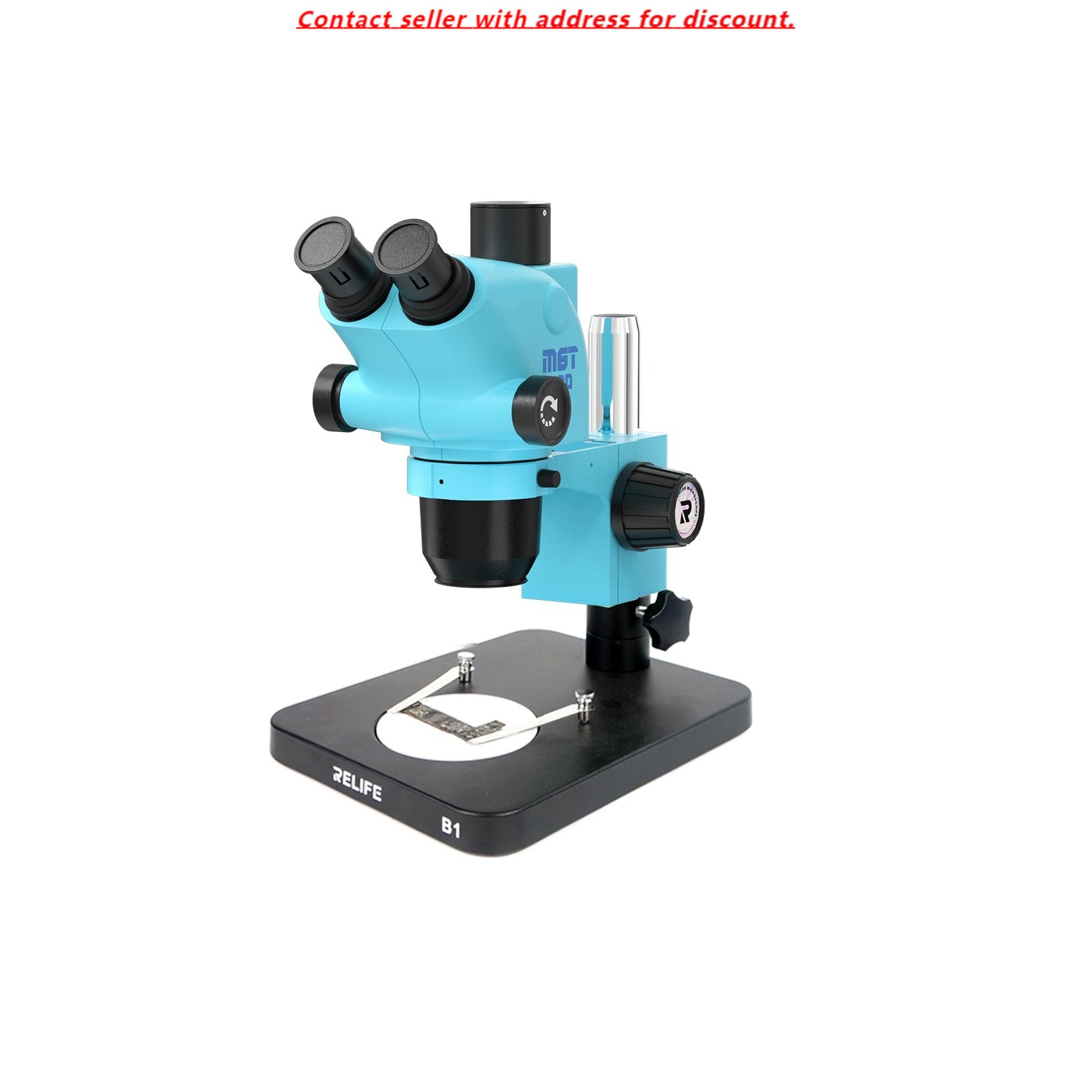 Stereo Trinocular Microscope Pcb - กล้องจุลทรรศน์สเตอริโอแบบสามตา RELIFE RL-M6T Pro-B1 ความละเอียดสูง +