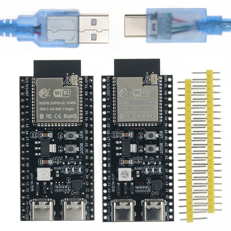Esp32 S3 Development Board Lot - บอร์ดพัฒนา ESP32 S3 พร้อมชุดอะแดปเตอร์ขยาย 2.4G Wifi