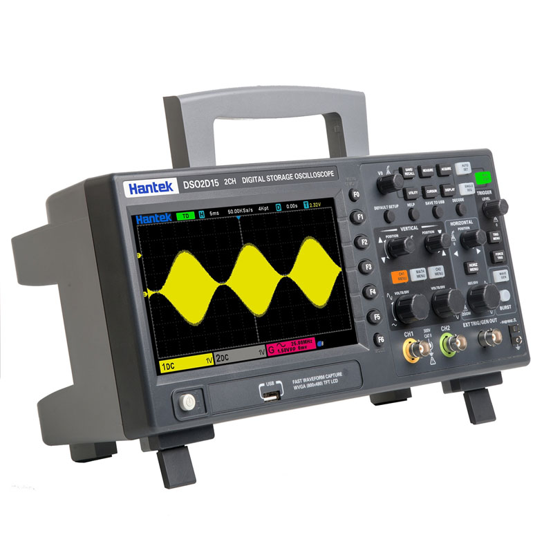 Digital Storage Oscilloscope 100Mhz - Hantek DSO2C10 ออสซิลโลสโคปแบบดิจิตอล 2 ช่องสัญญาณ 100MHz