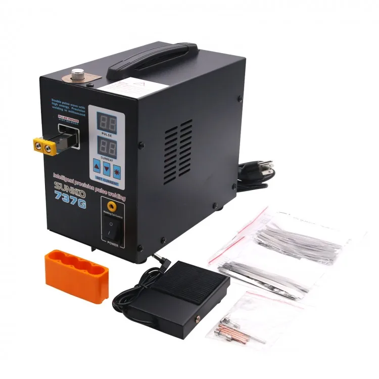 Spot Welder 18650 Battery Pack - 737G เครื่องเชื่อมแบบจุด 110V 1.5KW เครื่องเชื่อมไฟ LED