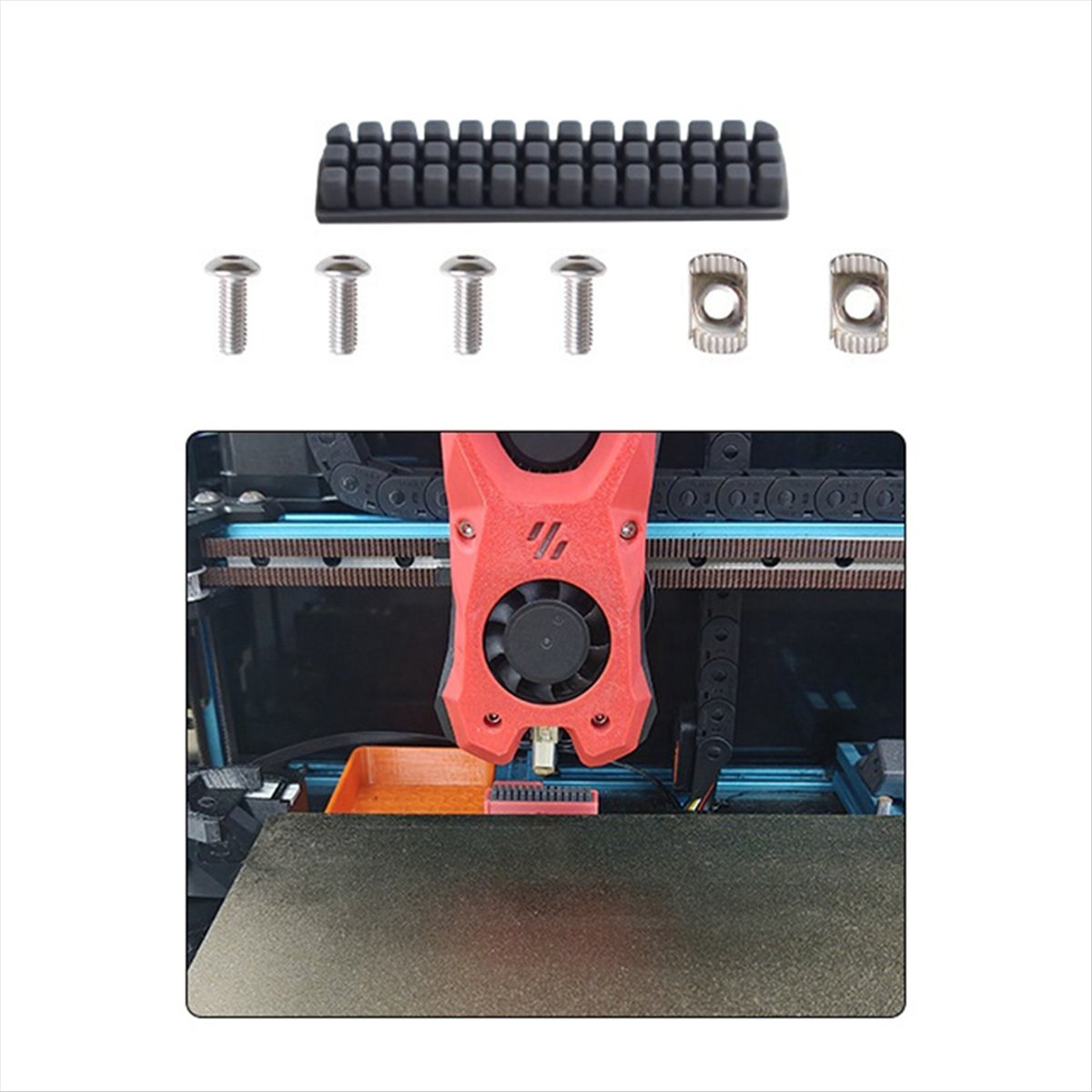 Voron 2.4 R2 Kit - (B63C) สำหรับวอโรน 2.4 R2 แปรงซิลิโคนสำหรับทำความสะอาดหัวพิมพ์ 3