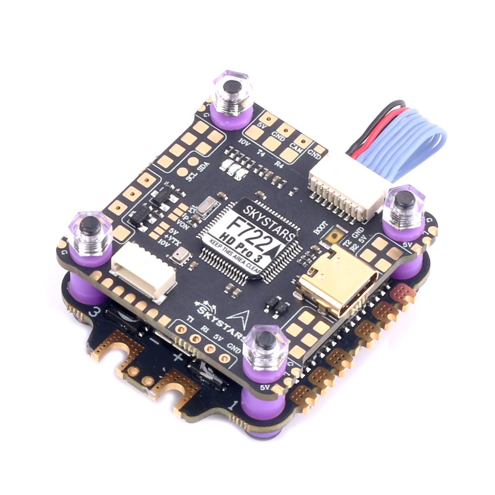 Fpv Flight Controller F7 Stack 60A - ชุดควบคุมการบิน SKYSTARS F7 และ ESC AM32
