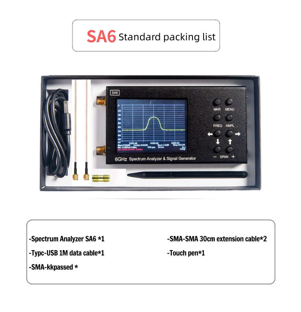 SA6 เครื่องวิเคราะห์สเปกตรัม R - Signal Generator Spectrum Analyzer บทวิจารณ์และราคา