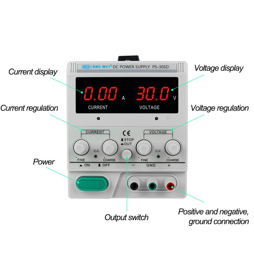 แหล่งจ่ายไฟฟ้ากระแสตรงแบบปรับค - Linear Lab Power Supply Adjustable บทวิจารณ์และราคา