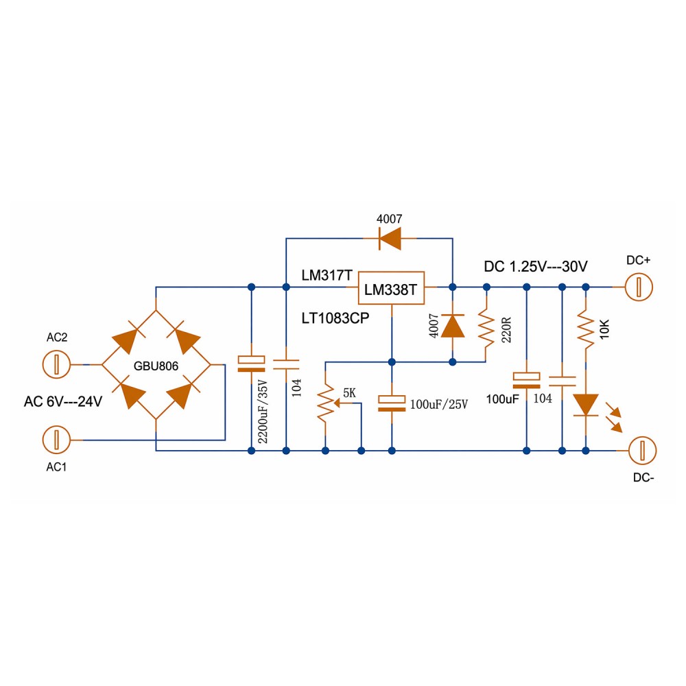 โมดูลควบคุมแรงดันไฟฟ้าแบบปรับค - Linear Lab Power Supply Adjustable บทวิจารณ์และราคา