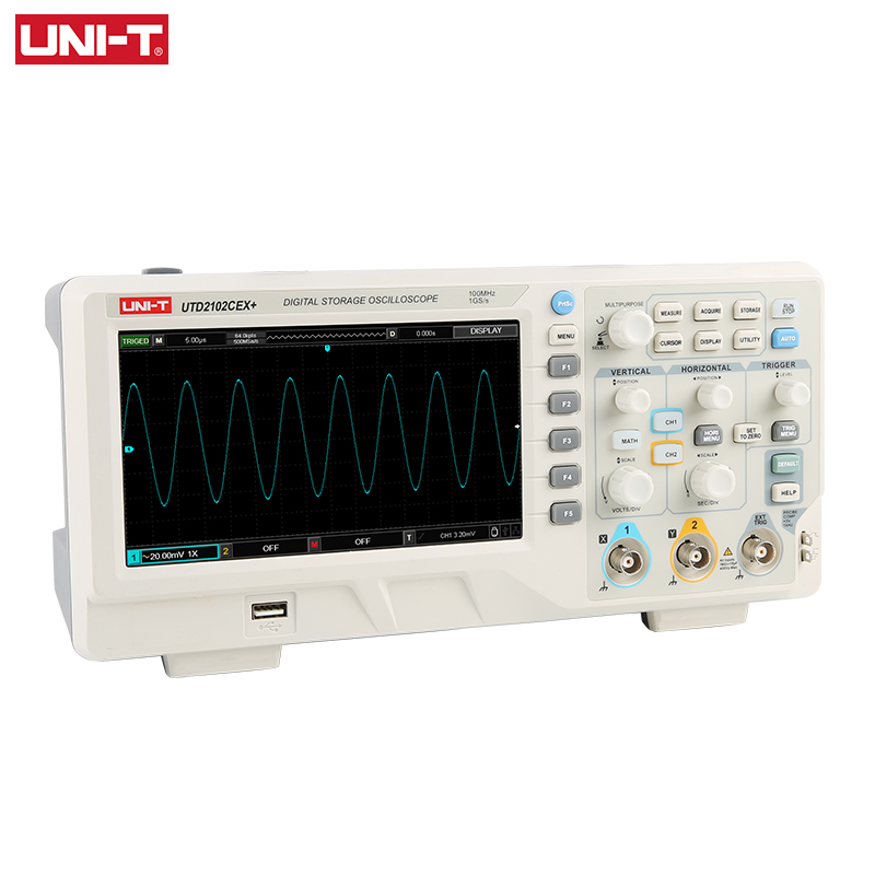 UNI-T UTD2102CEX + Digital Sto - Digital Storage Oscilloscope 100Mhz บทวิจารณ์และราคา