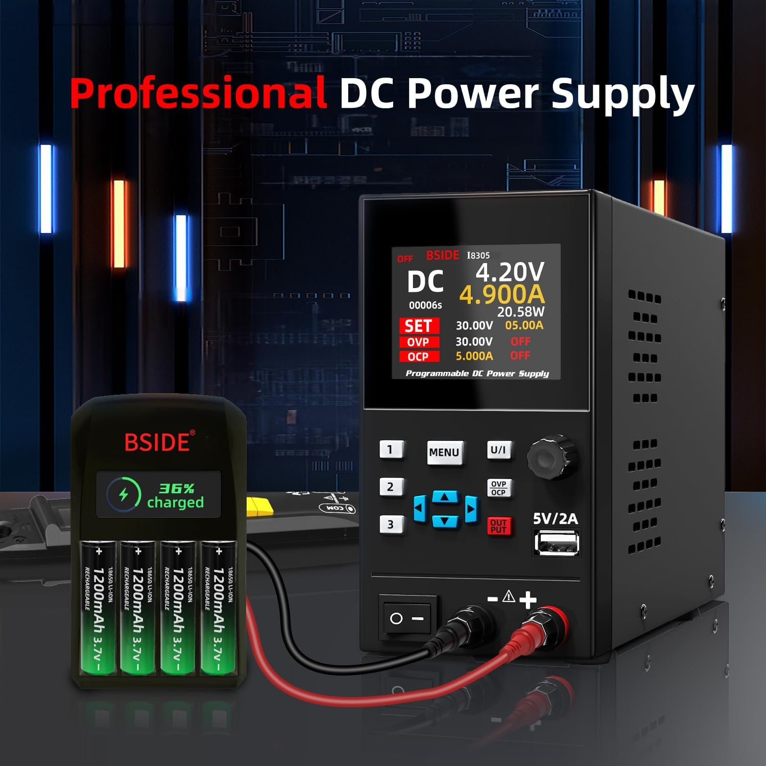 Bside DC สวิตช์แบบตั้งโต๊ะปรับ - Programmable Dc Power Supply 30V 10A บทวิจารณ์และราคา