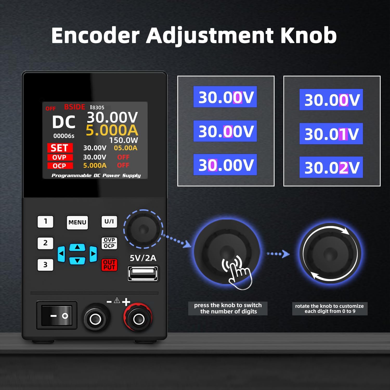 Bside DC สวิตช์แบบตั้งโต๊ะปรับ - Programmable Dc Power Supply 30V 10A บทวิจารณ์และราคา