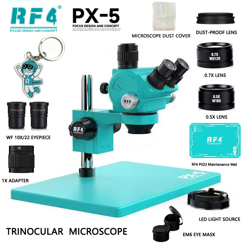 กล้องจุลทรรศน์สเตอริโอแบบสามตา - Stereo Trinocular Microscope Pcb บทวิจารณ์และราคา