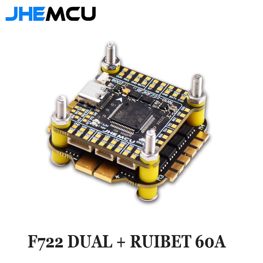 Jhemcu F7 Stack F722 Dual Flig - Fpv Flight Controller F7 Stack 60A บทวิจารณ์และราคา