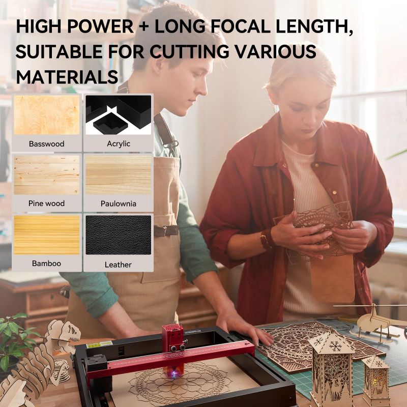 Atomstack A6 X6 S6 Pro 50W เคร - Mini Laser Engraver Cnc Router บทวิจารณ์และราคา