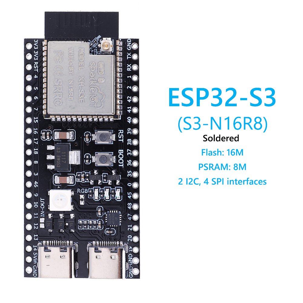 ESP32 S3 N16R8 N8R2 Dual Type- - Esp32 S3 Development Board Lot บทวิจารณ์และราคา