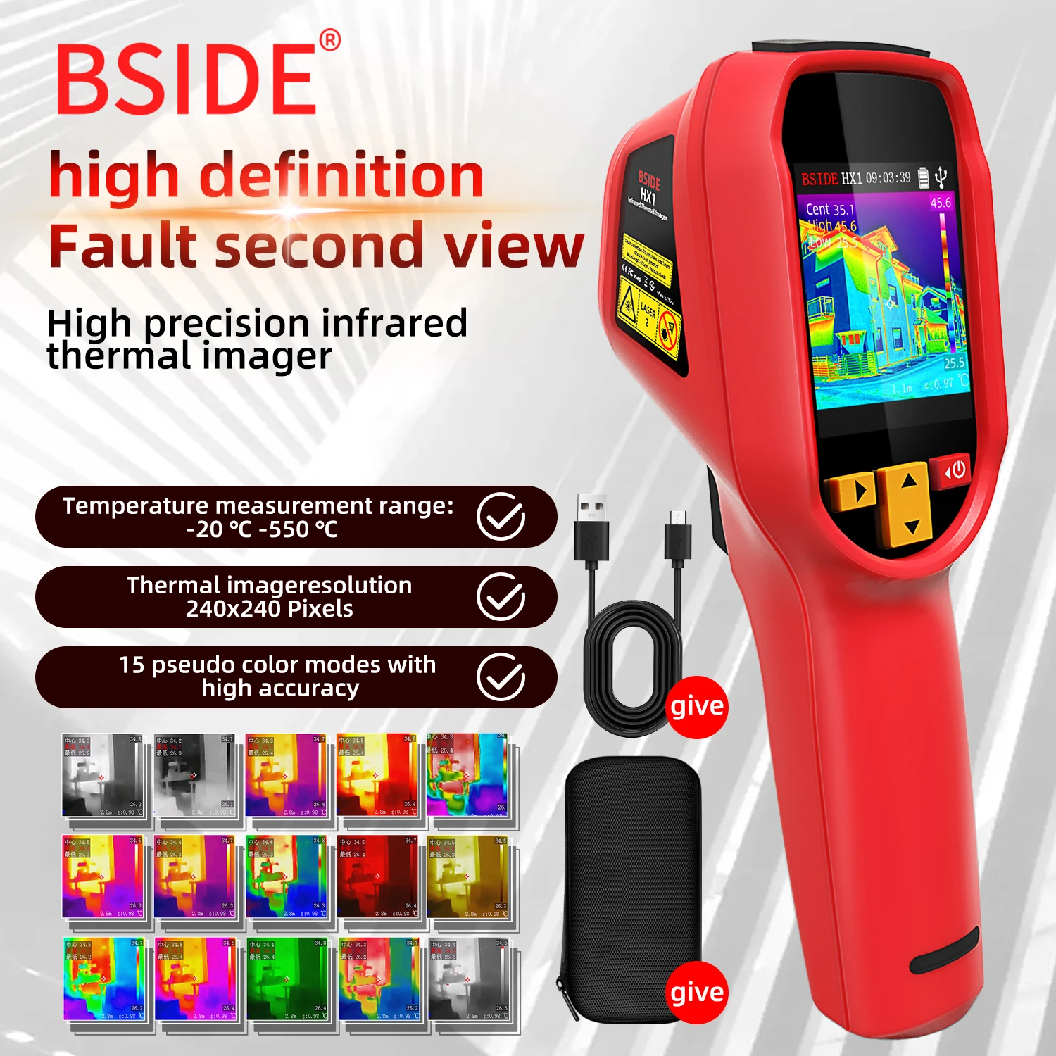BSIDE HX1 240X240 เครื่องวัดอุ - Thermal Imaging Camera Pcb Repair บทวิจารณ์และราคา