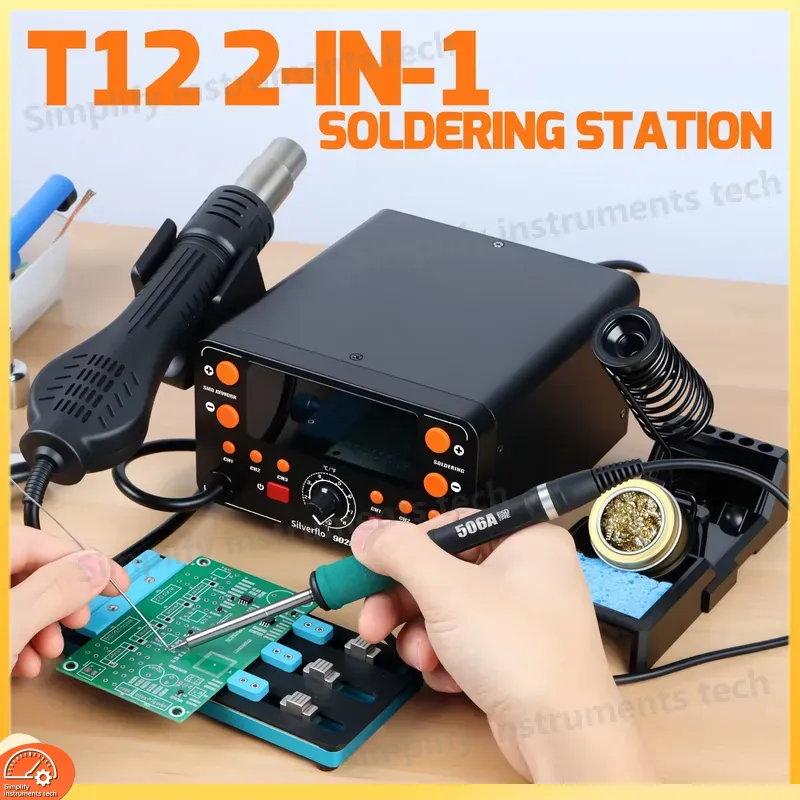 สถานีบัดกรีลมร้อน 902D IV 775W - Hot Air Rework Station T12 บทวิจารณ์และราคา