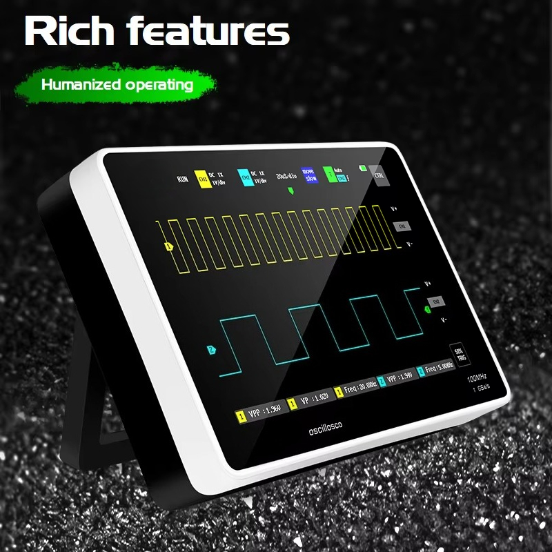 ชุดออสซิลโลสโคปดิจิตอลแบบพกพา  - Digital Storage Oscilloscope 100Mhz บทวิจารณ์และราคา