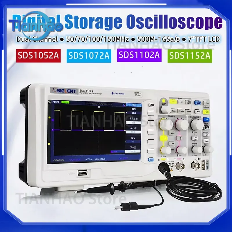 ออสซิลโลสโคปแบบดิจิตอลสำหรับ S - Digital Storage Oscilloscope 100Mhz บทวิจารณ์และราคา