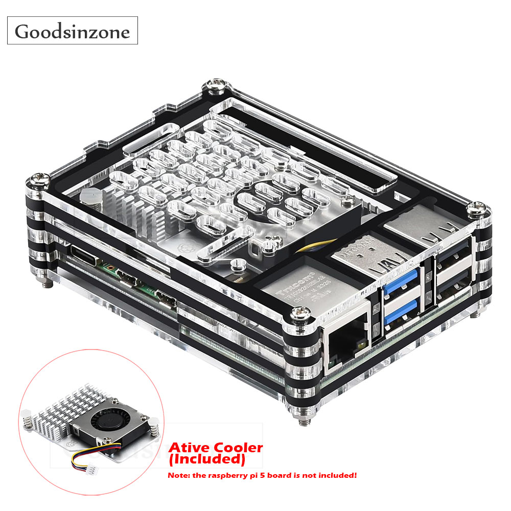 เคสอะคริลิคพร้อมชุดพัดลมทำความ - Raspberry Pi 5 8Gb Kit บทวิจารณ์และราคา